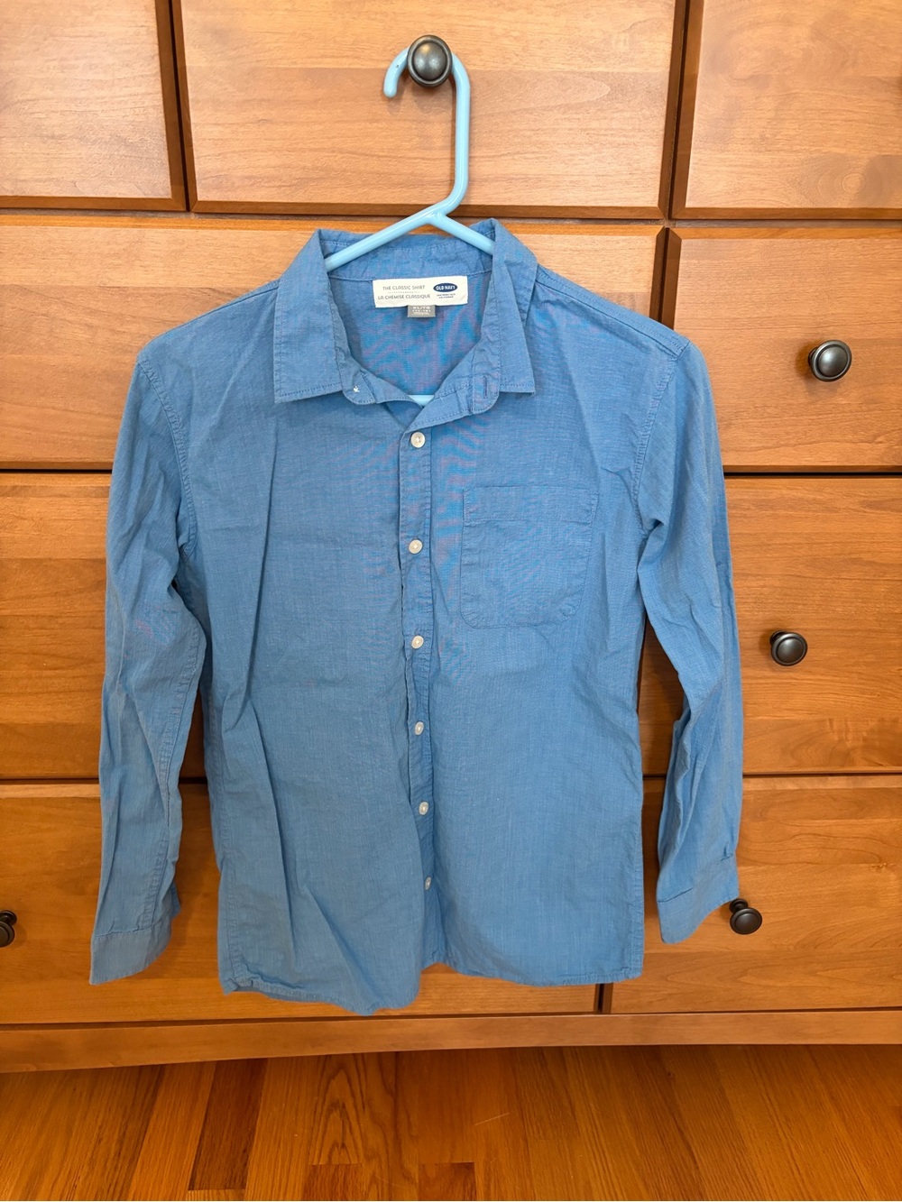 Classic Boy's Blue Button-Up Shirt